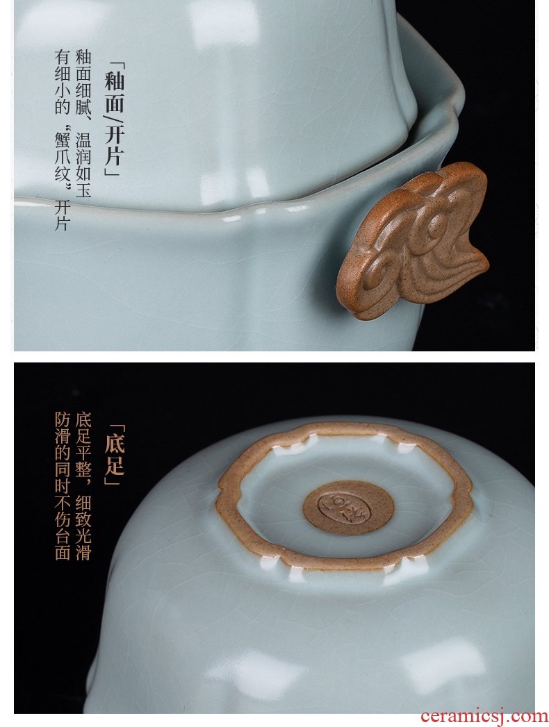 Your kiln crack cup a pot of 2 cup single portable travel jingdezhen ceramic kung fu tea set cup teapot