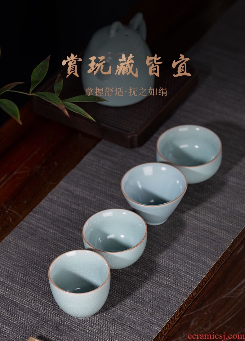 , your kiln sample tea cup of jingdezhen ceramic antique teacup kung fu tea set piece can raise the bowl master cup