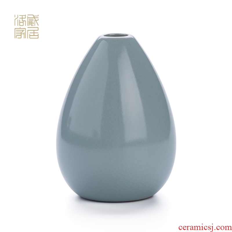 , your kiln cyan porcelain vase day contemporary and contracted flower ware jingdezhen tea flower decorations accessories