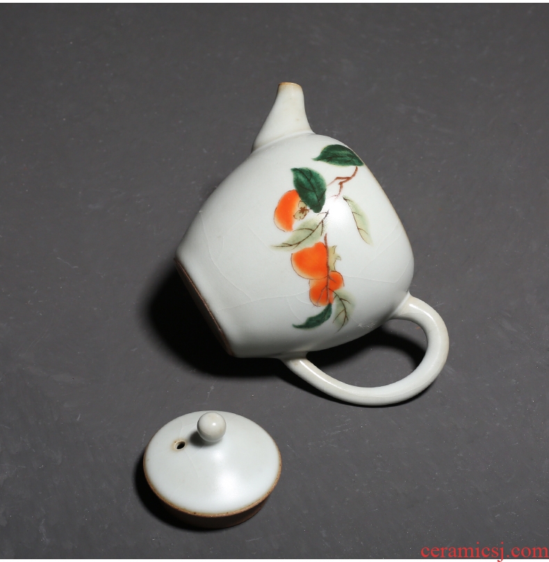 YanXiang fang your kiln archaize open piece of kung fu tea pot household single pot of ceramic tea teapot