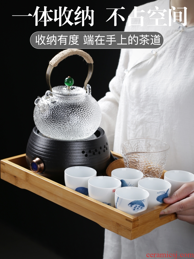 Is good source Japanese cooking ware ceramic electric TaoLu heat-resistant glass tea kettle black tea scented tea tea set the teapot