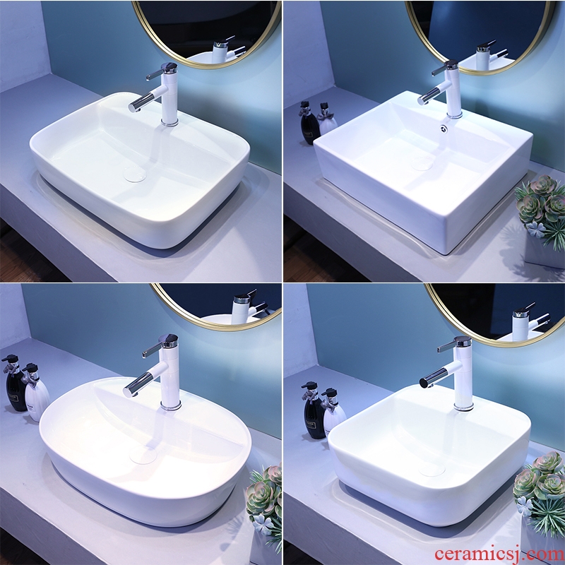 The stage basin sink ceramic lavatory toilet wash gargle circular art basin north European household basin