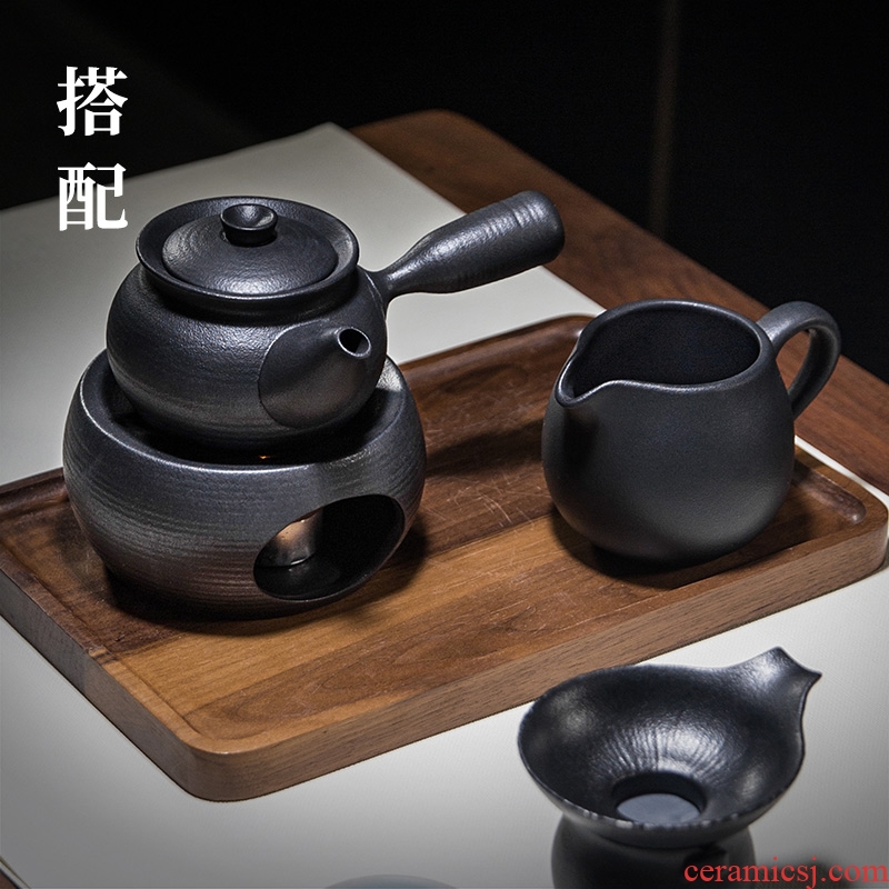 And hall heating kettle kung fu tea set heating base of black ceramic filter side pot candles small tea stove