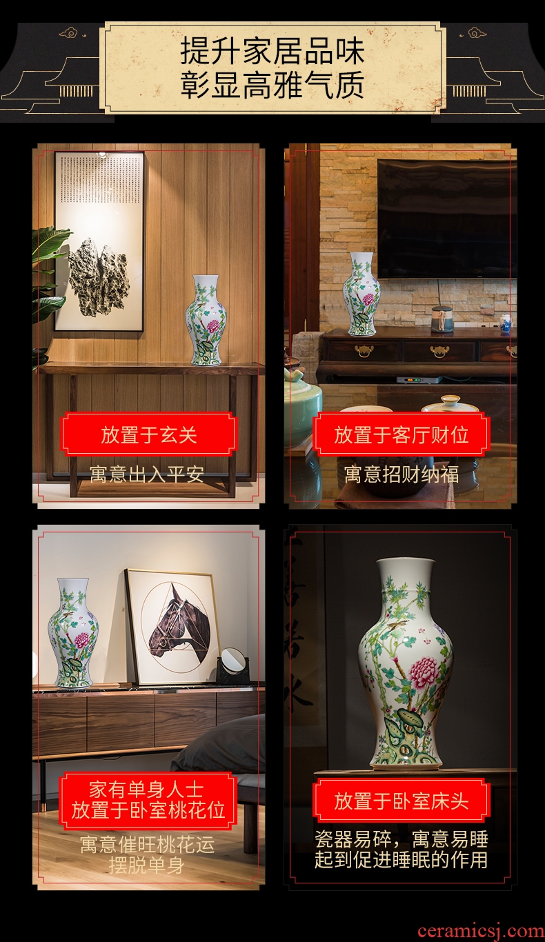 Better sealed kiln jingdezhen ceramics from archaize sitting room of Chinese style furnishing articles large sitting room vase household porcelain of goddess of mercy bottle