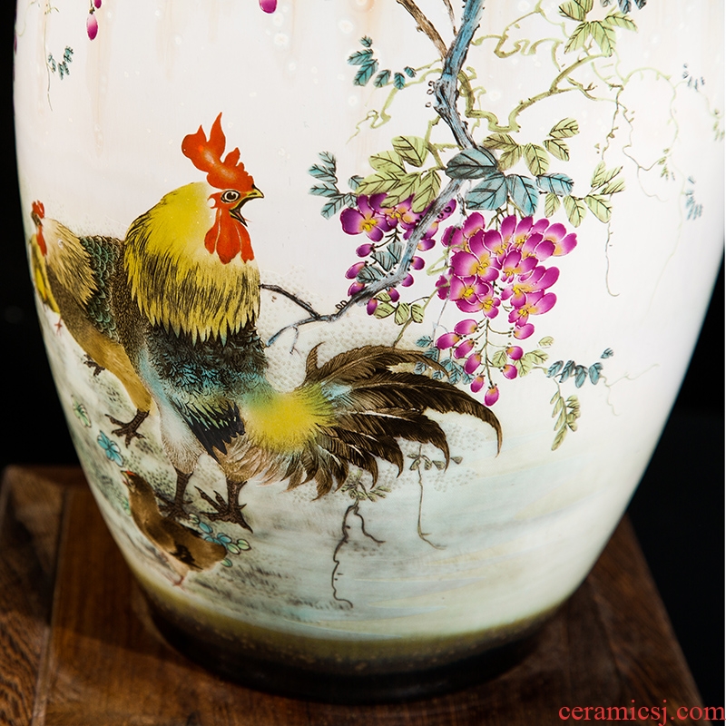 Master of jingdezhen hand-painted Chinese pottery and porcelain vases, the sitting room porch rural style decorative frame imitation antique furnishing articles