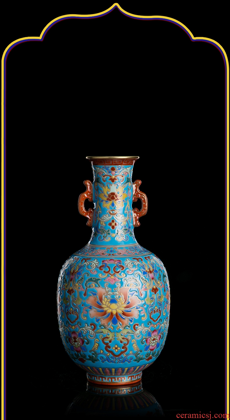 Better sealed kiln jingdezhen ceramic powder enamel vase hand-painted antique vase of porcelain of new Chinese style furnishing articles with the sitting room porcelain