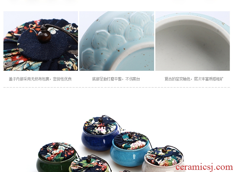 Hong bo gourmet ice crack glaze ceramic purple small tea pot of tea pu 'er tea box seal pot portable
