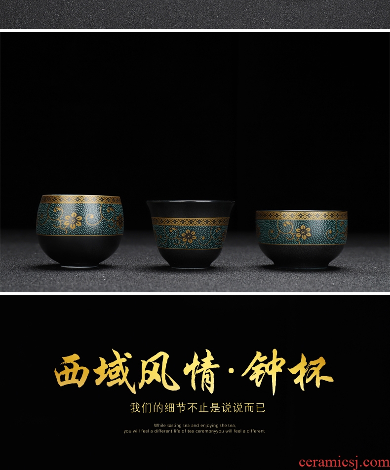Recreation kung fu ceramic cups single master cup small cup sample tea cup only tea tea cup, small cup