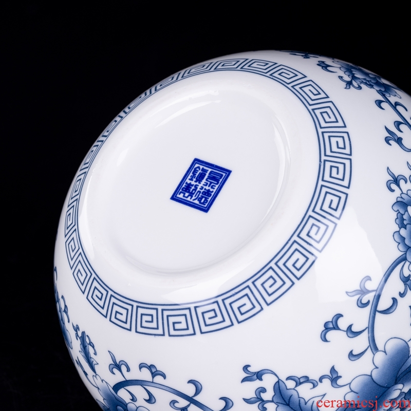 Blower, caddy ceramic seal pot jingdezhen domestic large pu 'er tea box POTS and POTS