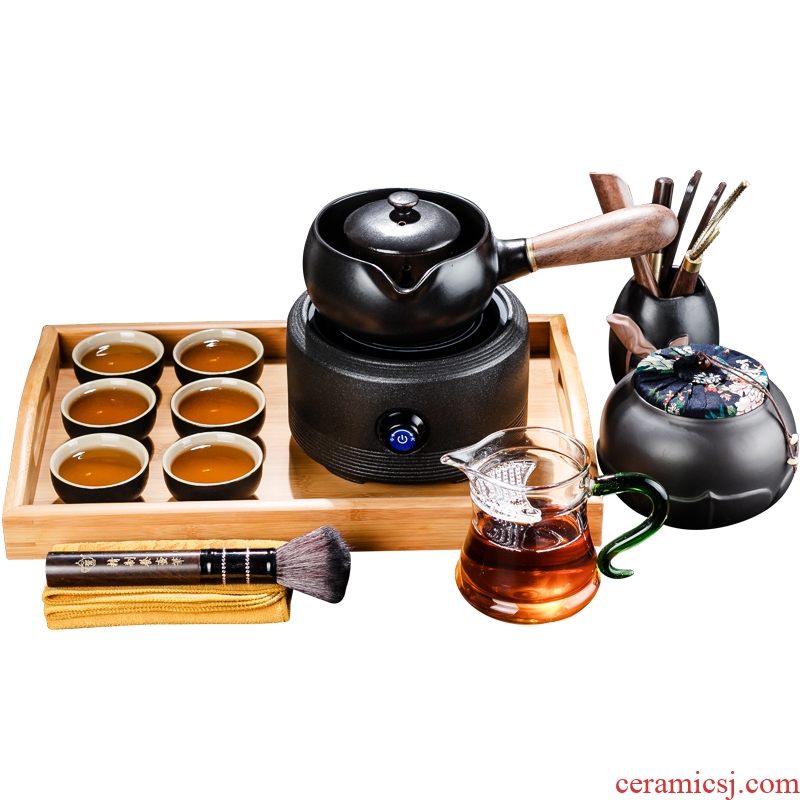 Bin, ceramic boiling tea ware black tea kettle side spend pot of Japanese teapot household electric heating electric TaoLu the teapot