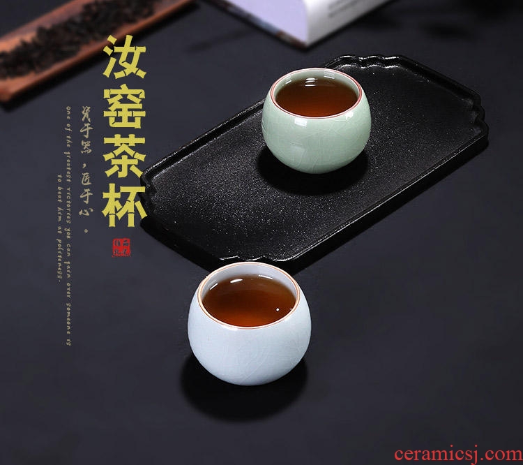 Tang aggregates five kiln ceramic cups masters cup suit puer tea cup kunfu tea bowl of whole box five gifts
