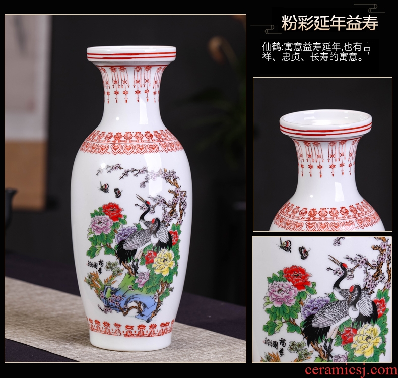 Jingdezhen ceramics vase archaize cordierite porcelain vase flower vase archaize do old vase decoration as furnishing articles