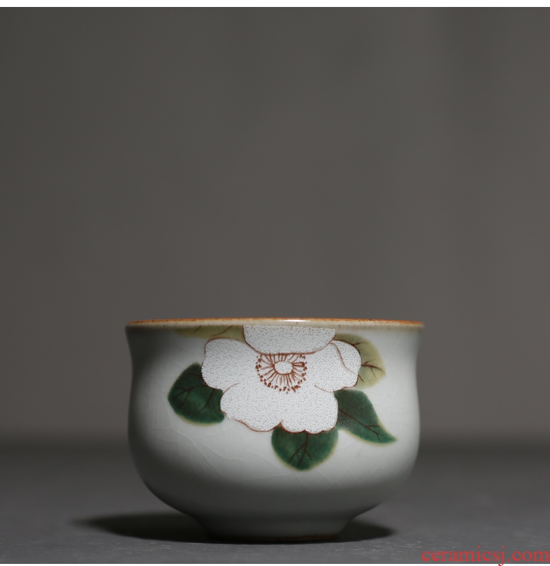 YanXiang lane which open the slice your kiln sample tea cup ceramic kung fu tea set persimmon cup single cup home restoring ancient ways