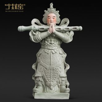 Better sealed kiln jingdezhen furnishing articles WeiTuo bodhisattva figure household ceramics handicraft Buddha sculpture