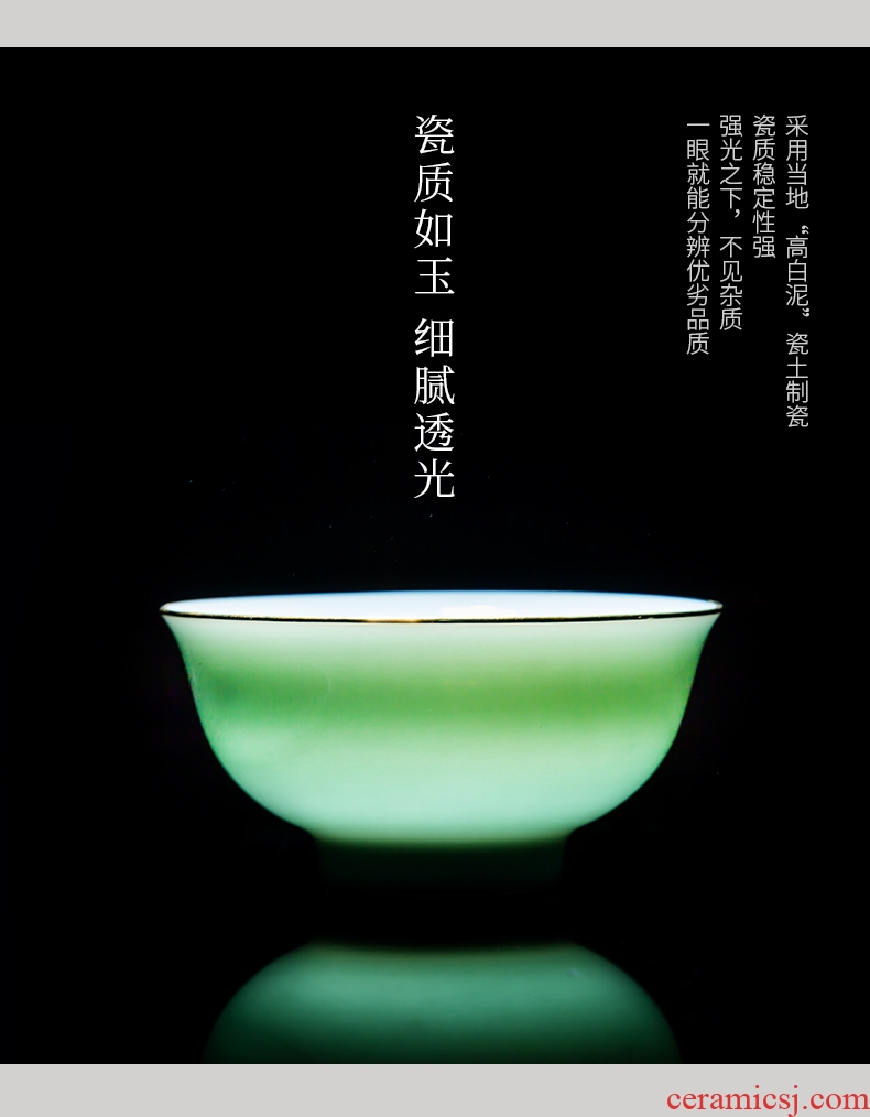Shadows of jingdezhen porcelain dishes suit household combination of high-grade Chinese contracted hotel tableware club gifts to 71 head