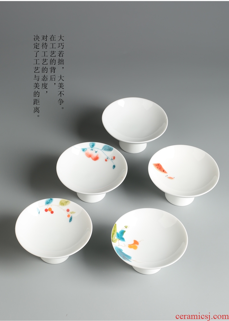 Is good source Japanese dessert snacks compote ceramics high tea dish of tea tea fruit nut plate of restoring ancient ways