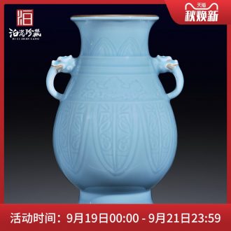 Jingdezhen ceramics imitation qing qianlong vase furnishing articles furnishing articles sitting room TV ark the collection of Chinese style household decorations