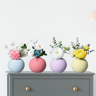 Ball floret bottle of flower arranging the Nordic circular dried flowers sitting room adornment creative ceramic table household act the role ofing is tasted furnishing articles