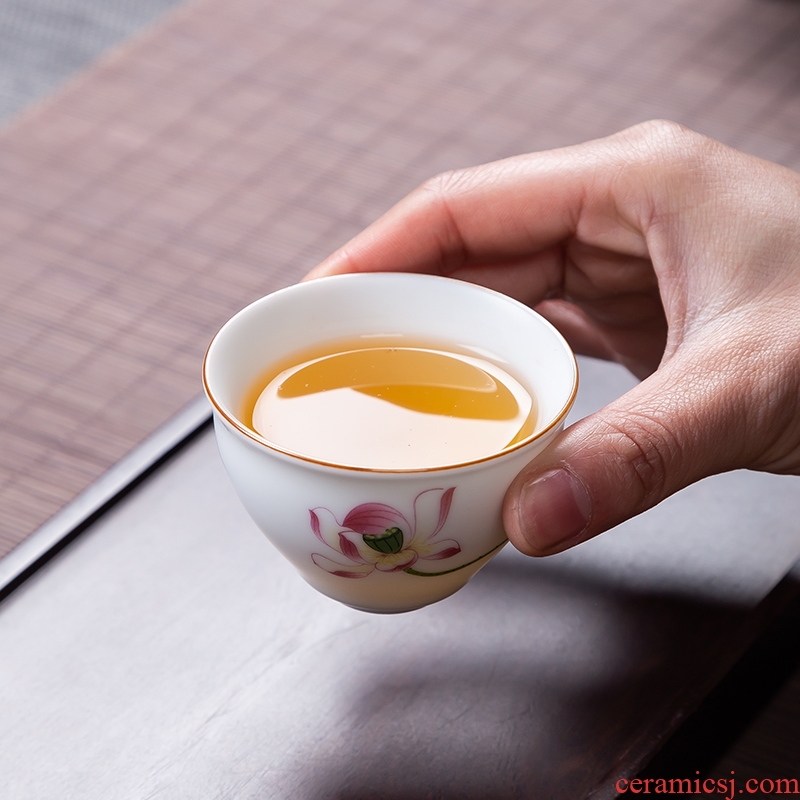 Blower, jingdezhen ceramic kung fu tea set household whole Chinese teapot tea cups and a cup of tea pot