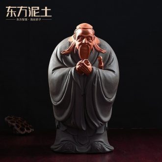 Oriental clay ceramic figure sculpture decoration handicraft furnishing articles study creative teacher's day gifts/Confucius