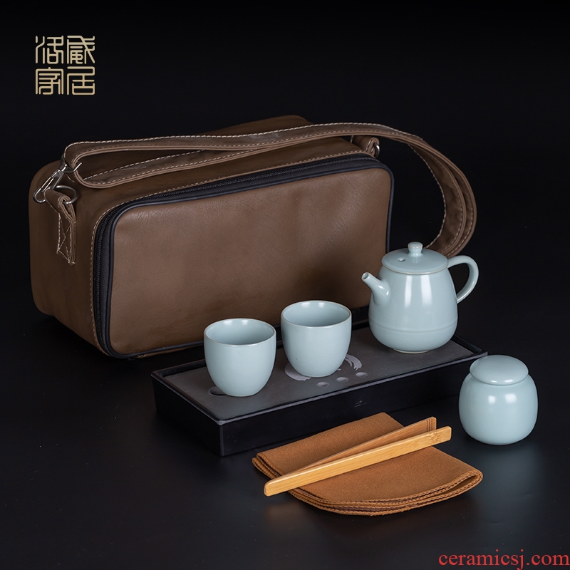 Your kiln travel open piece of kung fu tea set contracted ceramic tea tray home office can raise the teapot teacup