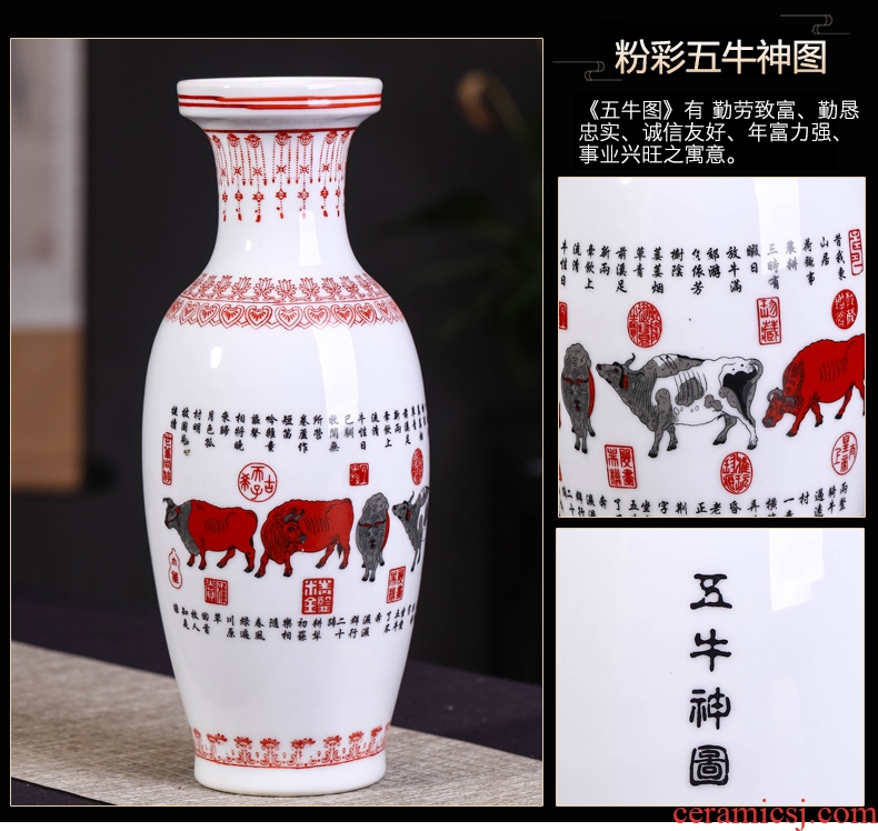 Jingdezhen ceramics vase archaize cordierite porcelain vase flower vase archaize do old vase decoration as furnishing articles