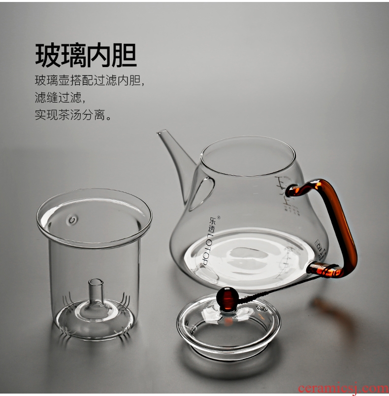 Is good source ceramics large the boiled tea, the electric TaoLu boiling tea stove heat-resistant glass pot of black tea tea home warm tea