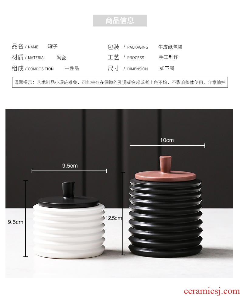 Best west creative storage tank ceramic pot receive Europe type restoring ancient ways of soft candy porcelain decorative light luxury furnishing articles