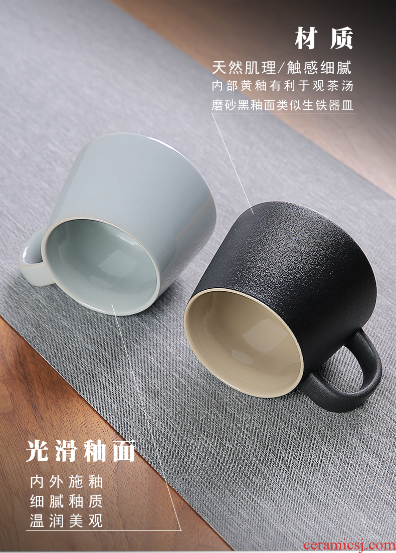 Ceramic filter tea cup tea cups to separate office cup home mark cup drink cup cup custom LOGO