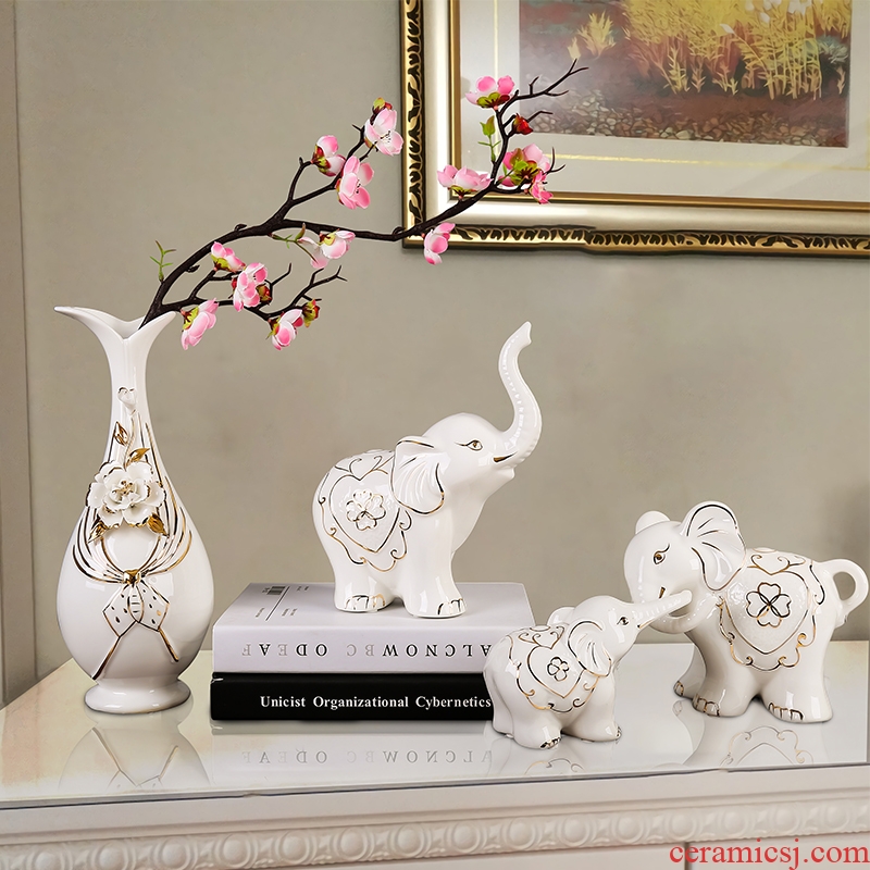 Elephant furnishing articles home decoration TV ark porch ark ceramics handicraft gift wedding present practical girlfriends