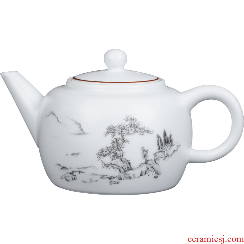 Blower, jingdezhen ceramic kung fu tea set household whole Chinese teapot tea cups and a cup of tea pot