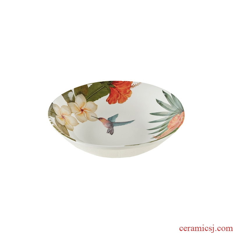 Harbor House, flower color tableware imported ceramic plate mark cup LIDS, bowl Hummingbird