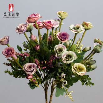 The minister ceramic water bubble lavender flowers simulation flowers decoration table in the sitting room decorative vase