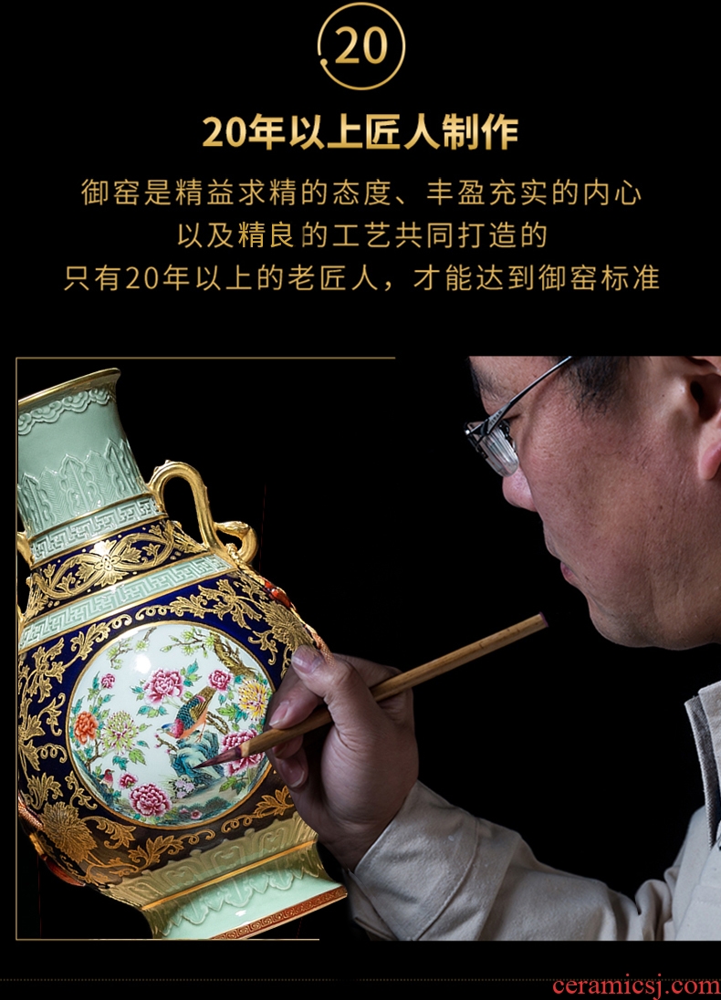 Better sealed kiln jingdezhen ceramics vase offerings blue paint Chinese antique hand-painted process rich ancient frame place adorn article