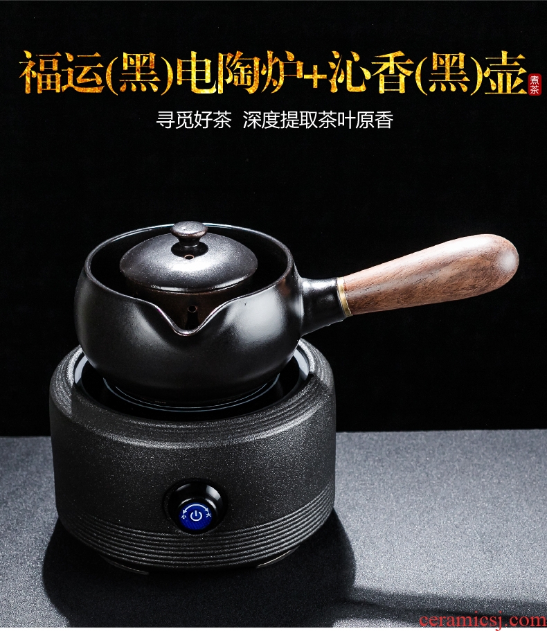 Bin, ceramic boiling tea ware black tea kettle side spend pot of Japanese teapot household electric heating electric TaoLu the teapot