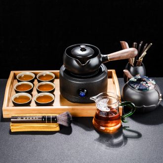 Bin, ceramic boiling tea ware black tea kettle side spend pot of Japanese teapot household electric heating electric TaoLu the teapot