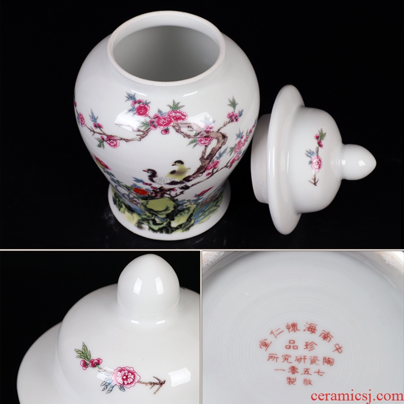 Jingdezhen ceramics green tea, black tea caddy sealed tank storage tanks puer tea pot home furnishing articles