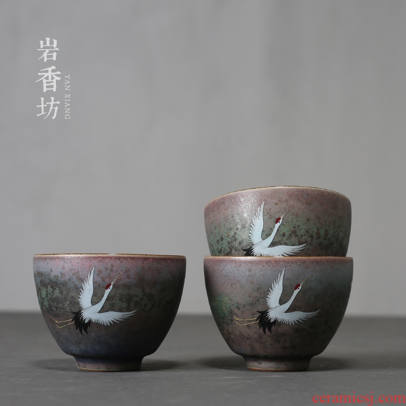YanXiang fang kiln ceramic masters cup kung fu tea cups household single cup restoring ancient ways