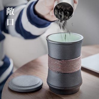 Ceramic tea cup with lid and hall office tea mugs filter custom cups of tea cups