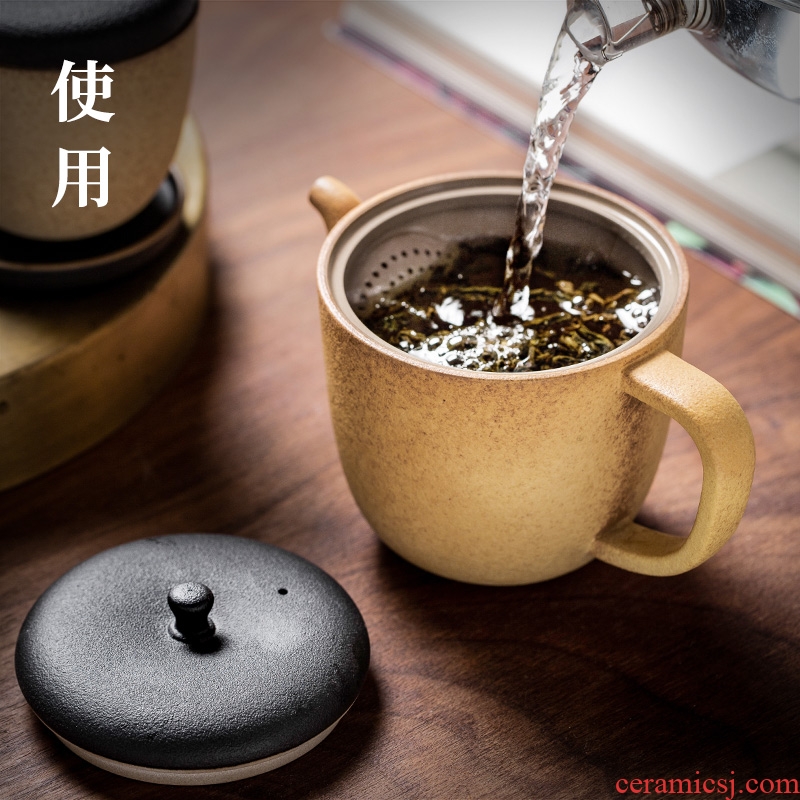 Ceramic teapot and hall office simple household filter teapot kung fu tea set modern small single pot of tea