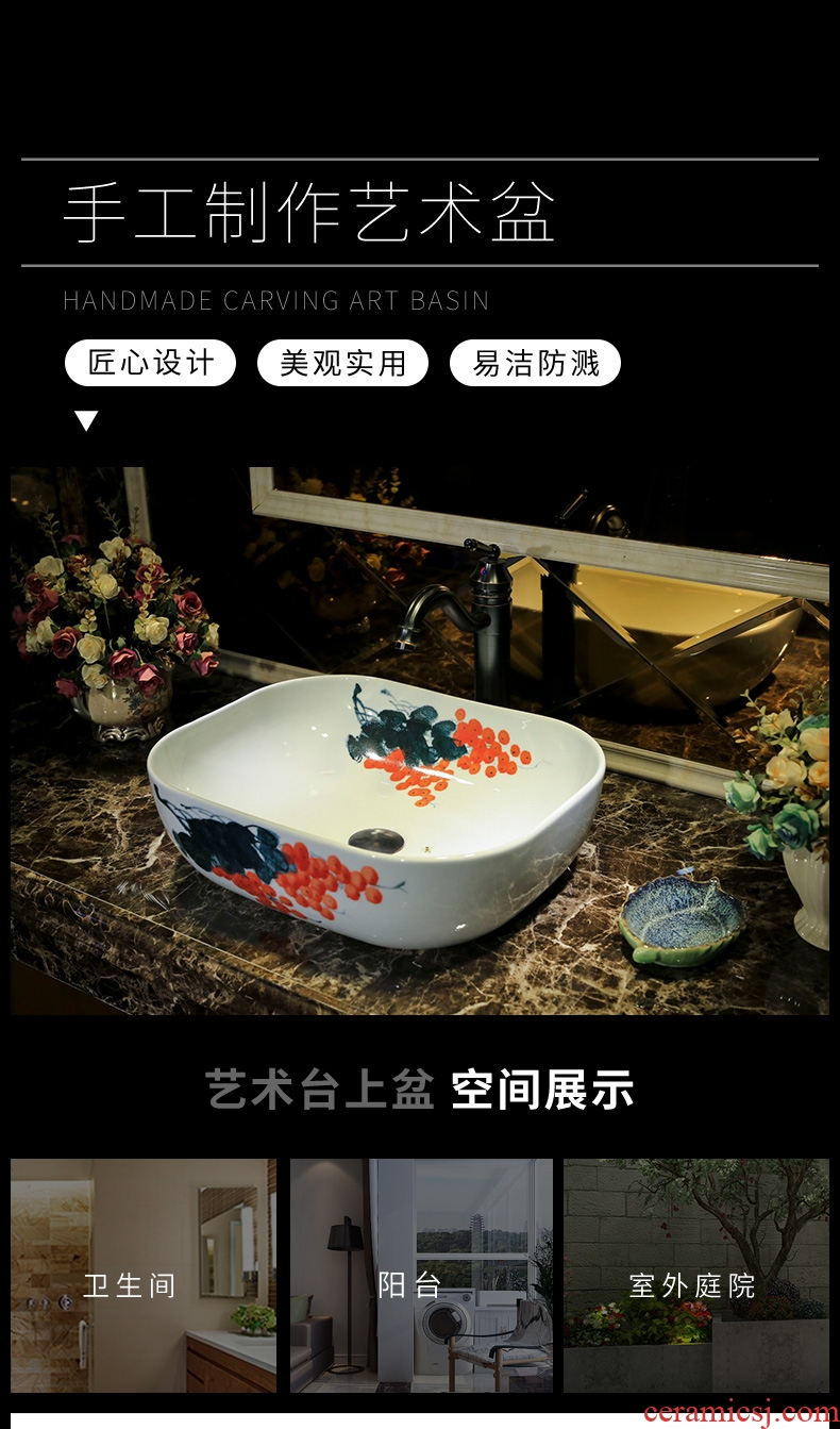 Zhao song European stage basin household oval on the sink American basin European ceramic art basin