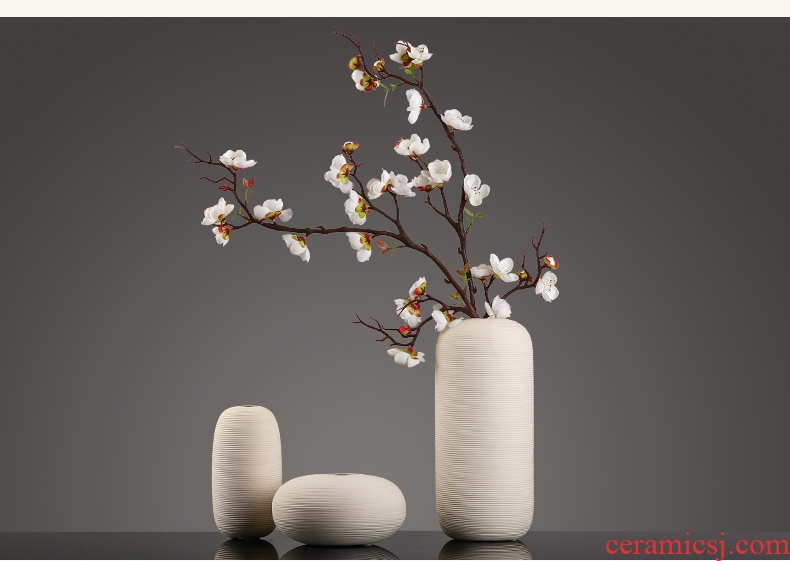 New Chinese style creative ceramic vases, dried flowers flower arrangement TV ark household adornment handicraft sitting room porch porch