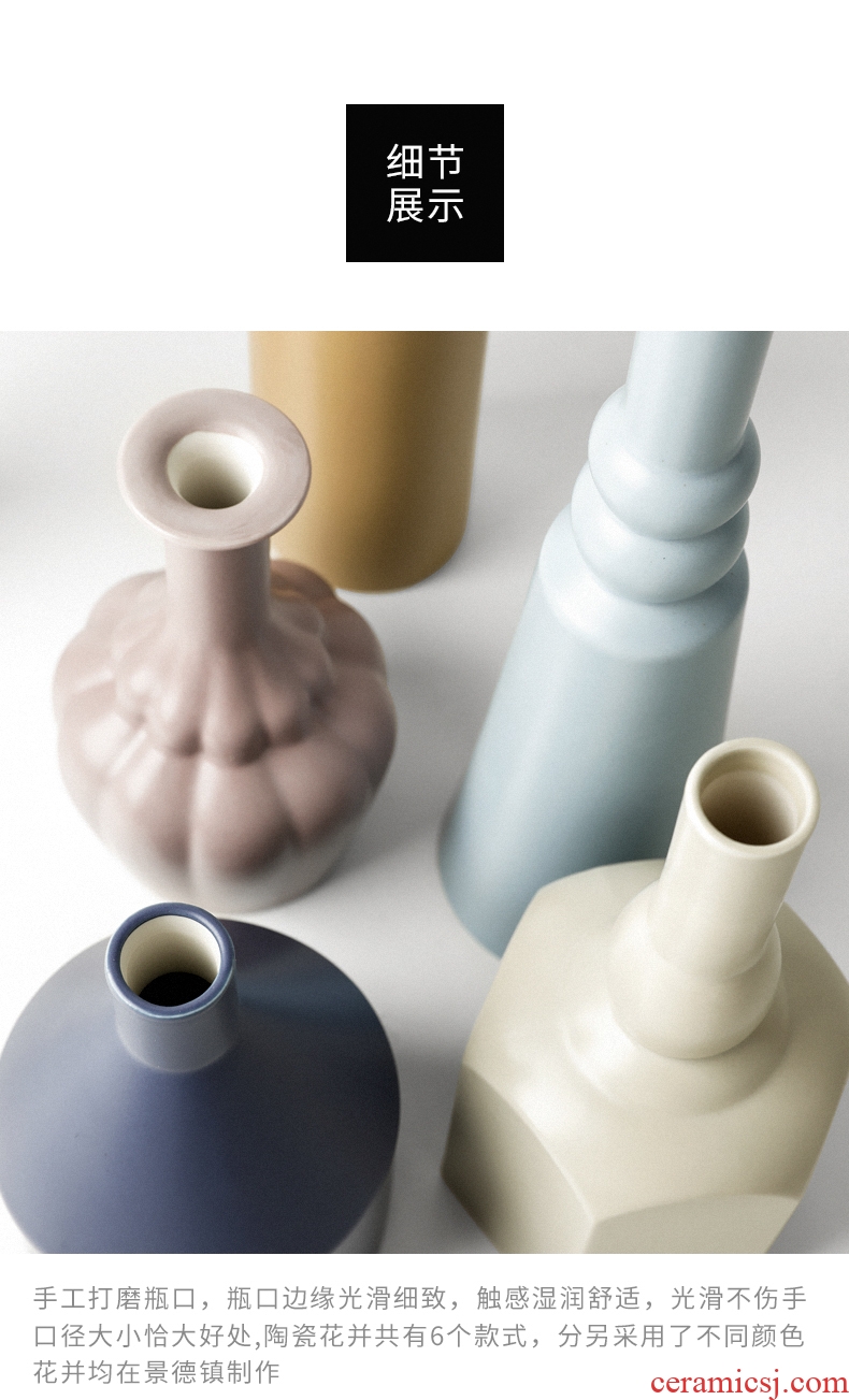 Morandi fastens the Nordic ins manual furnishing articles creative ceramic vase the sitting room porch decoration decoration