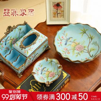 Murphy American country ceramic large fruit bowl European sitting room tea table soft adornment furnishing articles snack plate dry fruit tray