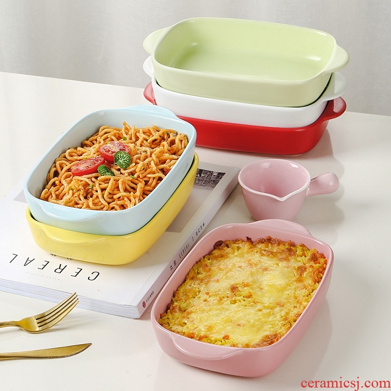 Cheese baked FanPan ceramic pan roasting ears dish dish dish special tableware household microwave oven roasted bowl