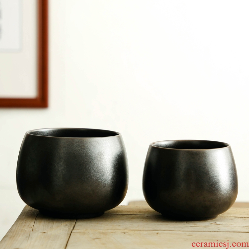 Bo yiu ceramic tea to wash large household restoring ancient ways in hot dry tea table cylinder washing water jar kung fu tea accessories