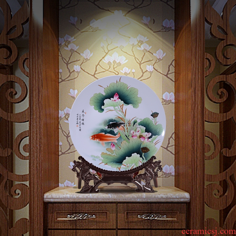 Jingdezhen chinaware decorative sat dish hang dish appear more years of home sitting room adornment desktop furnishing articles