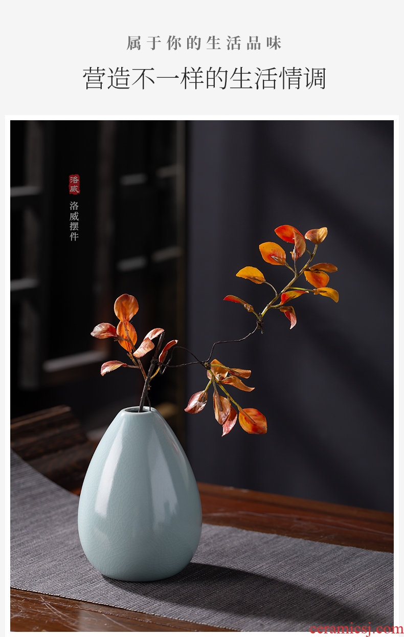 , your kiln cyan porcelain vase day contemporary and contracted flower ware jingdezhen tea flower decorations accessories