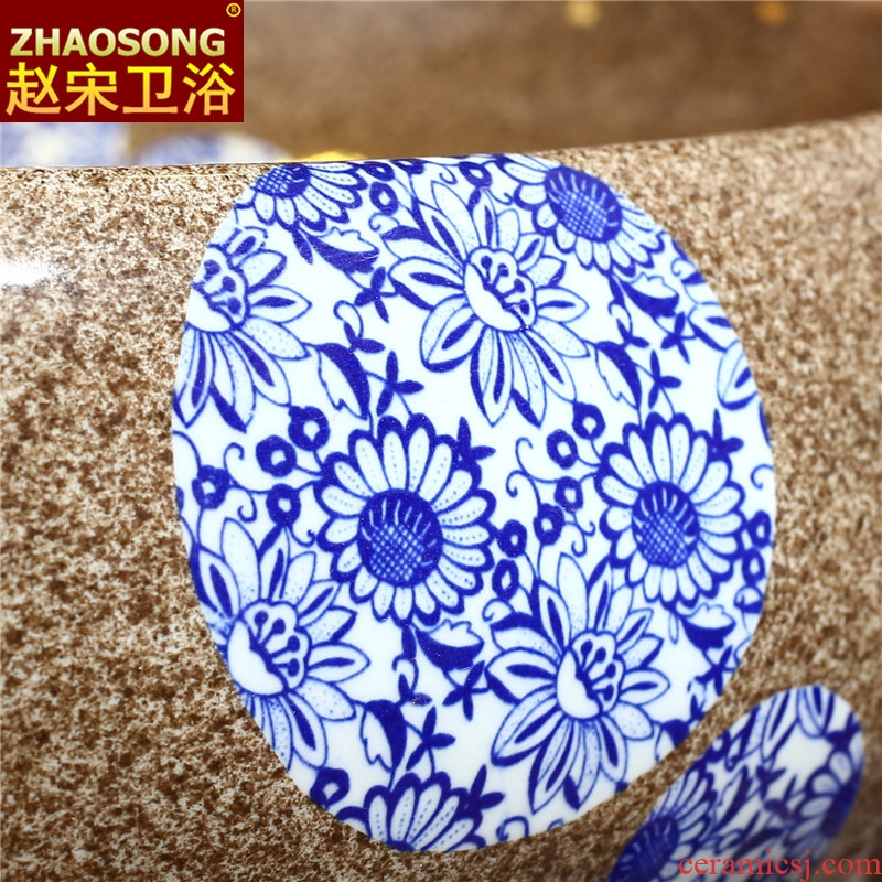 Zhao song stage basin of restoring ancient ways of household ellipse on the sink American basin European ceramic art basin