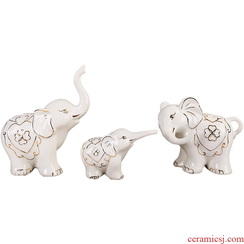 Elephant furnishing articles home decoration TV ark porch ark ceramics handicraft gift wedding present practical girlfriends